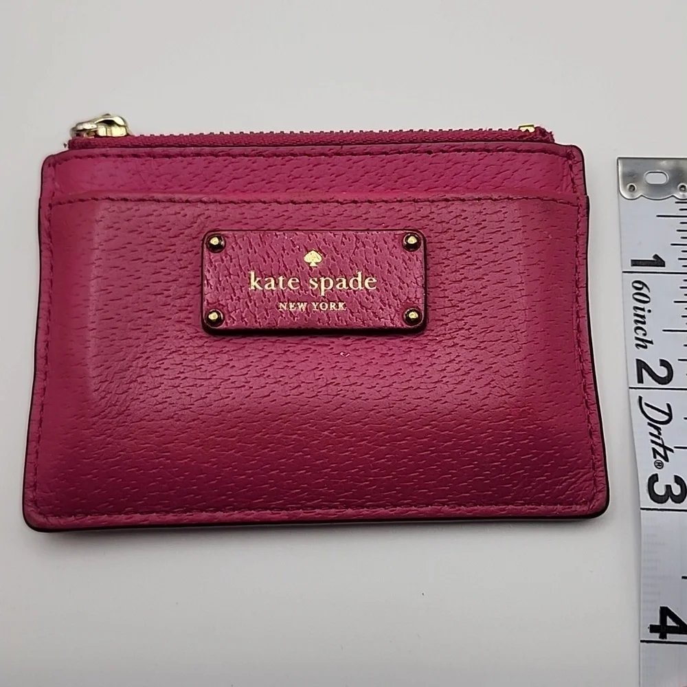Kate Spade Fuchsia Leather Card Holder/Case‎